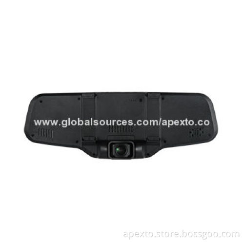 Car rear-view mirror black box, 4.3-inch, 720P Dual-lens, G-sensor, H.264, supports night vision
